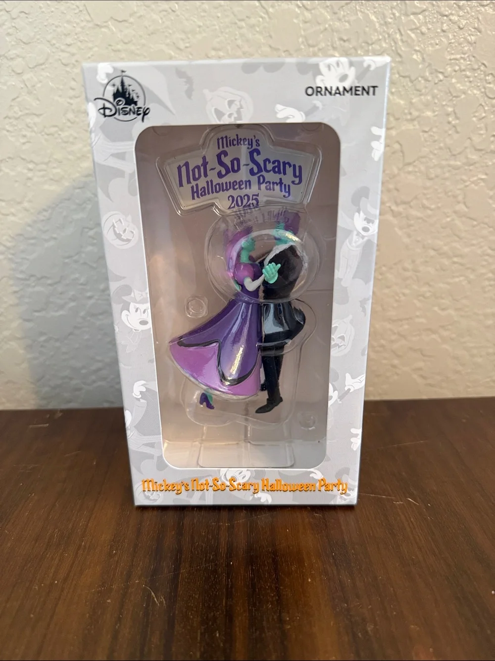Disney Halloween Couple Ornament - Purple & Black with Teal Accents NWT